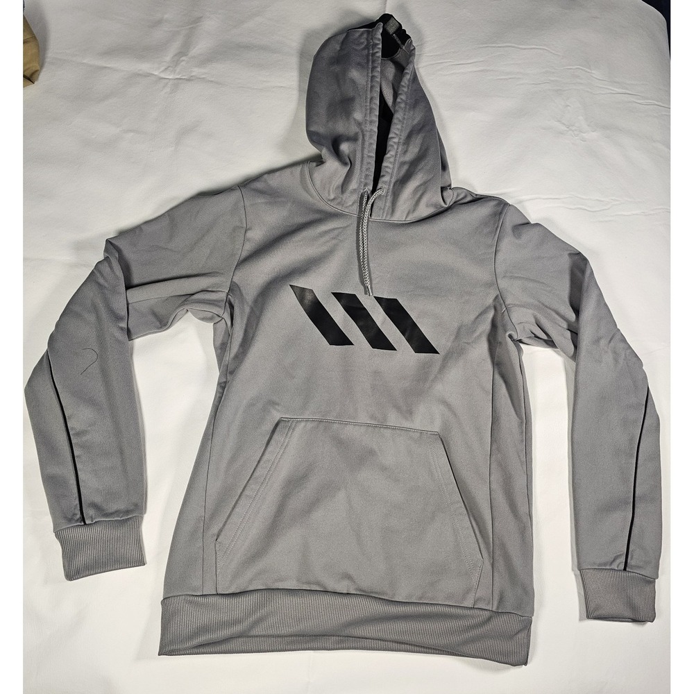 Adidas Climawarm Basketball Club Hoodie Mens‎ Medium Gray Pullover Sweatshirt